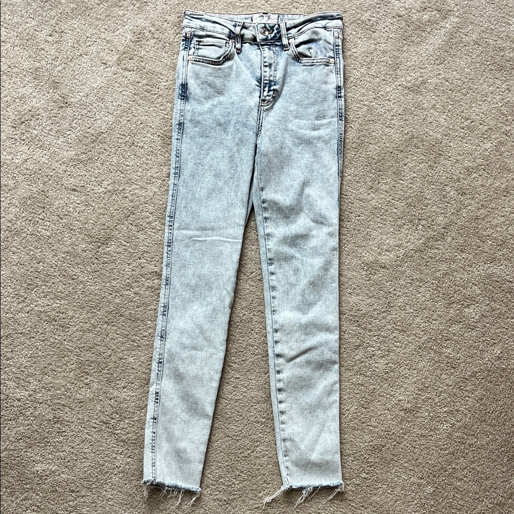 We the Free stretch acid wash skinny jeans - LIGHTLY USED